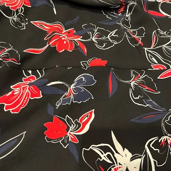 Halogen floral long sleeve A-line dress - Picture 6 of 9